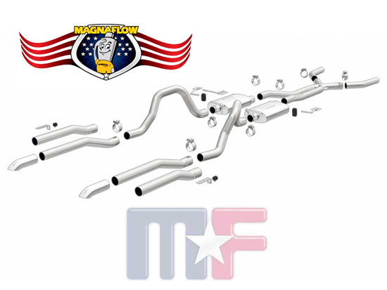 19303 Magnaflow Doppelrohr-Auspuff Mopar B-Body 62-79*