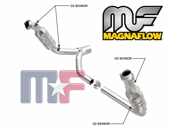 24491 Magnaflow Hosenrohr mit Katalysatoren Ram 1500 5,7L 2006