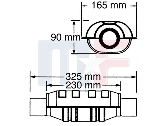 Katalysator OBD2 Originalersatz Uni 2" (50,8mm) Anschluß