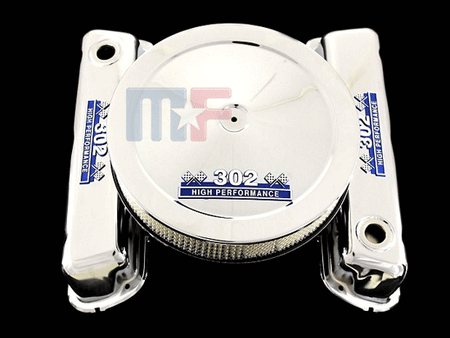 MCC50351 Chrome valve covers and air cleaner with 302 emblems