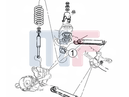 Achsanschlaggummi vorn Dodge Ram Pickup 4WD 97-01/02*