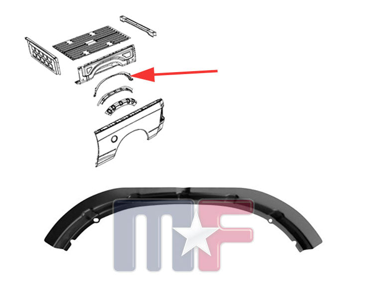 Radlauf hinten innen Dodge Ram Pickup Bj.02-09