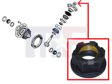 Mopar Mutter Kegelradwelle 8.25/9.25" Achse ab 2000