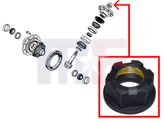 Mopar Mutter Kegelradwelle 8.25/9.25" Achse ab 2000