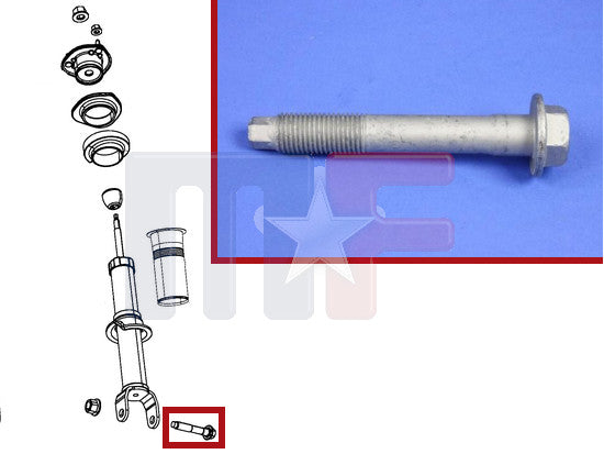 Mopar Stoßdämpfer Schraube vorne Ram 4WD 06-18