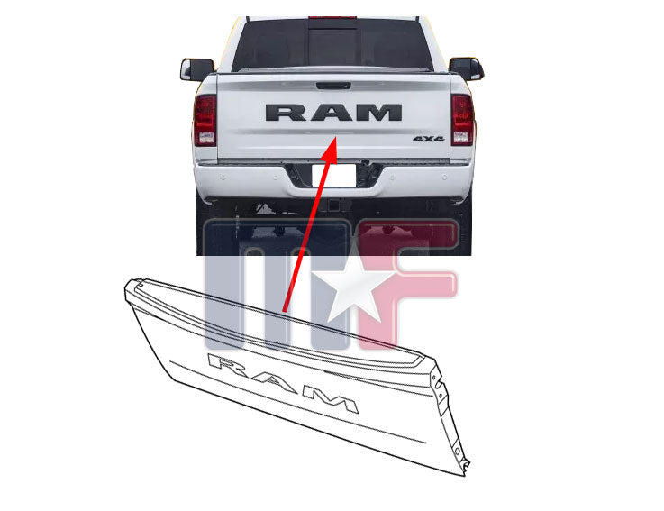 Heckklappe für  Dodge Ram Pickup 1500 Bj.2015-24