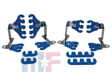 Moroso Super Looms Zündkabelhalter blau SBC 7-9mm