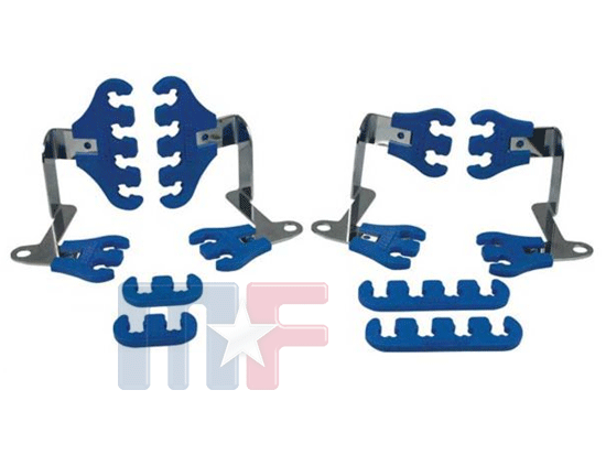 Moroso Super Looms Zündkabelhalter blau SBC 7-9mm