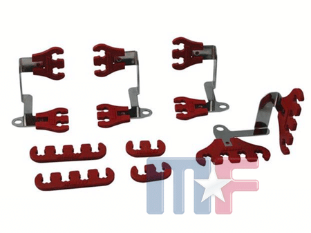 Moroso Super Looms Zündkabelhalter rot SBC 7-9mm