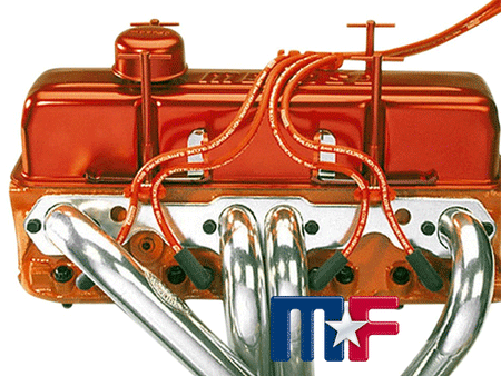 Moroso Show Car Zündkabelhalter schwarz SBC 7-9mm