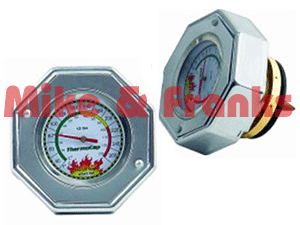 Kühlwasserdeckel 16PSI mit integrierter Temperaturanzeige silber