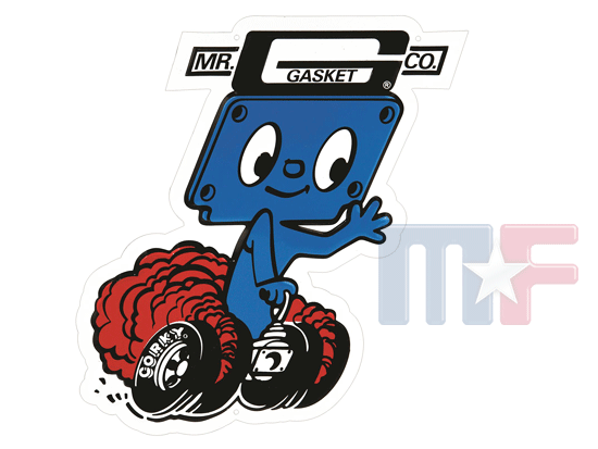 Blechschild Mr. Gasket "Corky" 11" x 13.5" (ca. 28cm x 34cm)