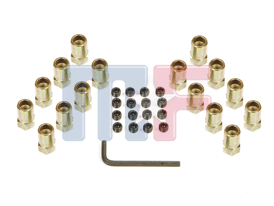 Kipphebeleinstellmuttern (16) Polylock 3/8"-24 .603" OD