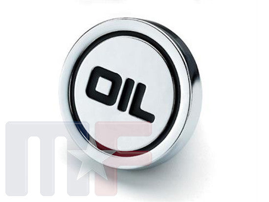 Öleinfülldeckel Chrom "OIL"