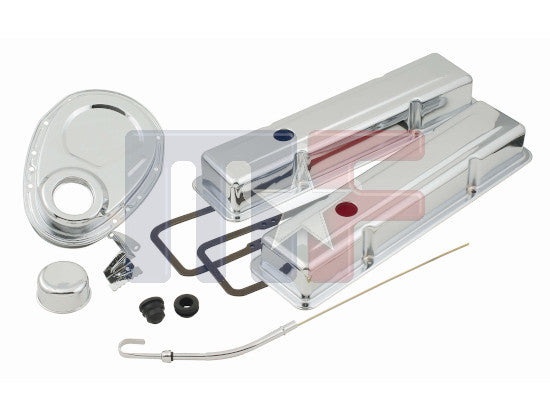 Ventildeckelchromset Chevy SB 58-86