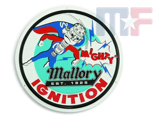 Blechschild Mighty Mallory Man 12" (ca. 30cm)