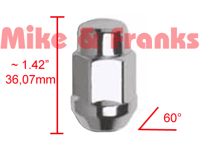 Mr. Lugnut Chromradmutter 60° Konus SW 3/4 M14x1.5