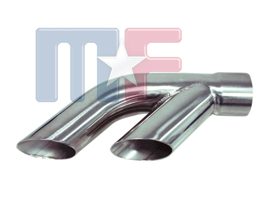 Auspuffendrohr Dual 2.25" Edelstahl