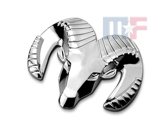 Emblem Ram Head Chrom