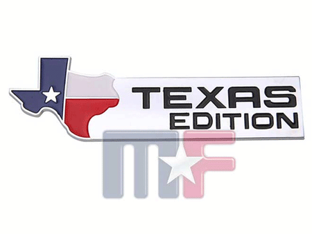 ´Texas Edition´ Schriftzug/Emblem Chrom
