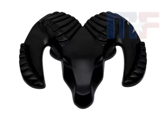 Chrome Ram Head Emblem