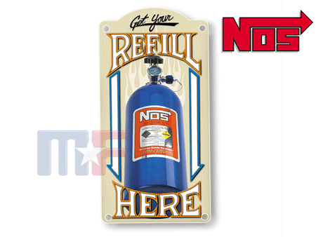 Blechschild NOS Refill 9" x 17" (22,9cm x 43,2cm)
