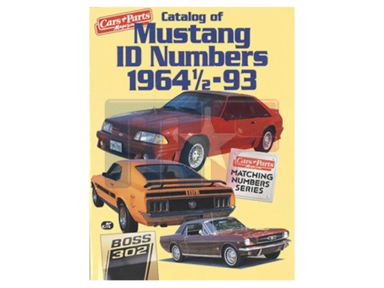 Catalog of Mustang ID Numbers 1964½-1993