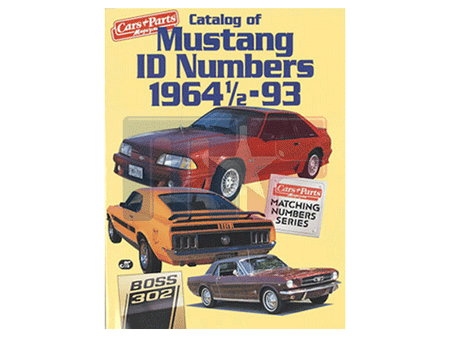 Catalog of Mustang ID Numbers 1964½-1993