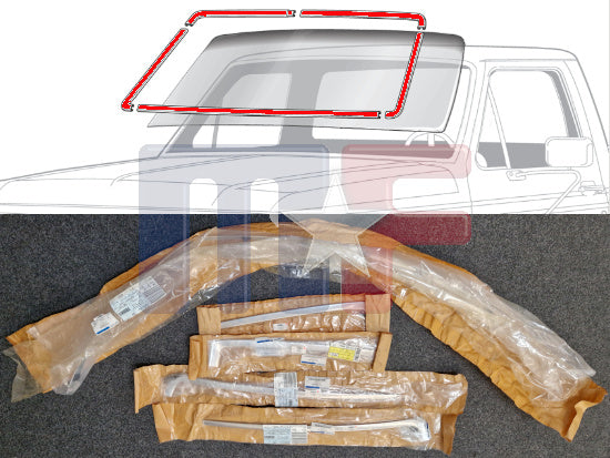 Windshield trim kit F-Series/Bronco 80-98* (5-piece)