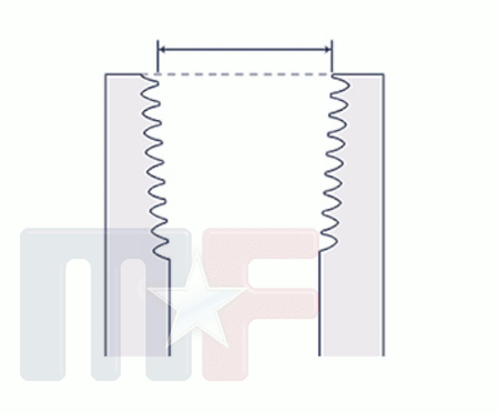 Gewindebuchse außen 3/8" NPT - innen 1/8" NPT