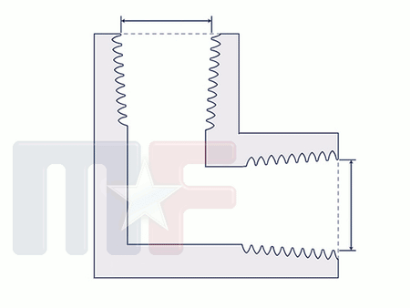 L-Stück Innengewinde 1/8" NPT