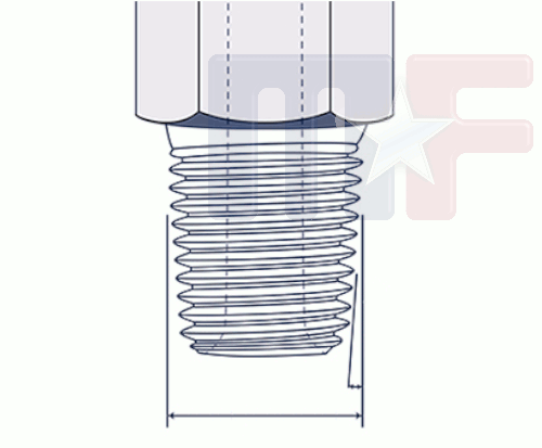 Schlauchanschluß 3/8" NPT auf 3/8" Schlauch
