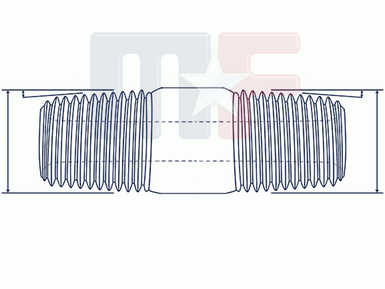 Verlängerung 2" (50,8mm) 1/8" NPT