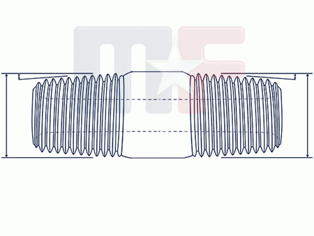 Verlängerung 2" (50,8mm) 1/8" NPT