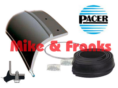 Pacer Flexy Flares® Gummi Kotflügelverbreiterung HD Steel 1-3/4"