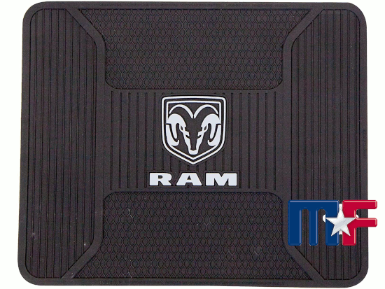 1262 Plasticolor Universalgummifußmatte hinten "Dodge Ram Head"