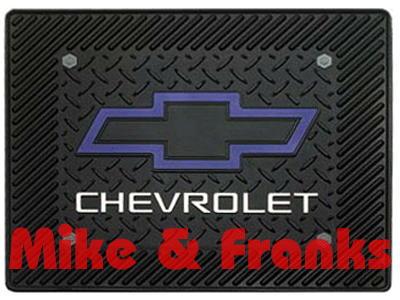 1014R01 Plasticolor Uni-Gummifußmatte hinten "Chevrolet Bowtie"
