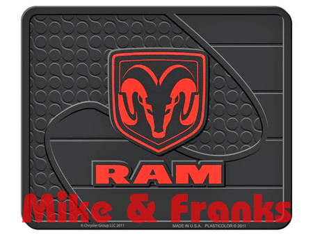 1098 Plasticolor Universalgummifußmatte hinten "Dodge Ram Head"