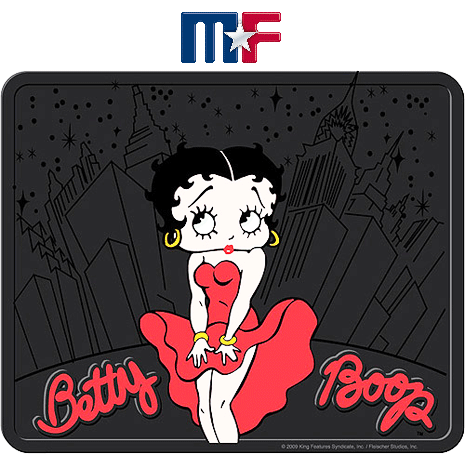 1124 Universalgummifußmatte hinten "Betty Boop" NYC Skyline