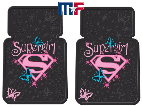 1298 Gummi Fußmatten "Supergirl"