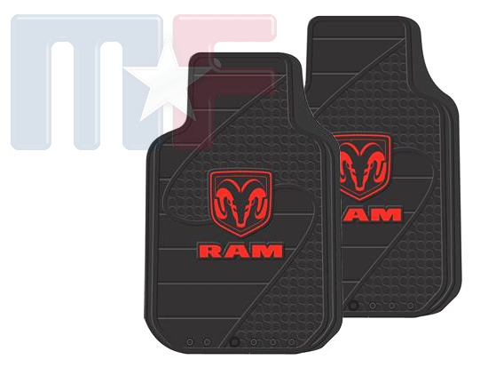 1383 Gummi Fußmatten "Red Ram" mit Logo