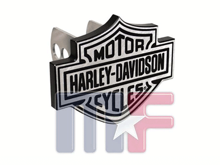 2238 Plasticolor Hitch Cover/Plug "Harley Davidson"