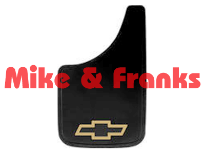 578 Schmutzfänger "Chevy Bowtie" gold 9x15" (22,86 x 38,1cm)