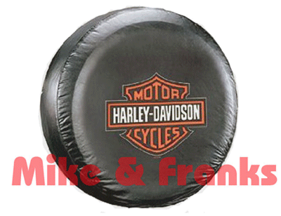 796 Plasticolor Reserveradabdeckung "Harley Davidson"
