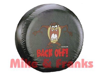 797 Plasticolor Reserveradabdeckung TAZ "Back Off !"