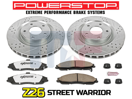 Power Stop Z26 Street Warrior Brake 325mm Corvette C6/XLR 05-07