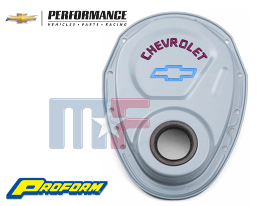 Proform Steuerdeckel Grau Metallic Chevy Small Block 55-95