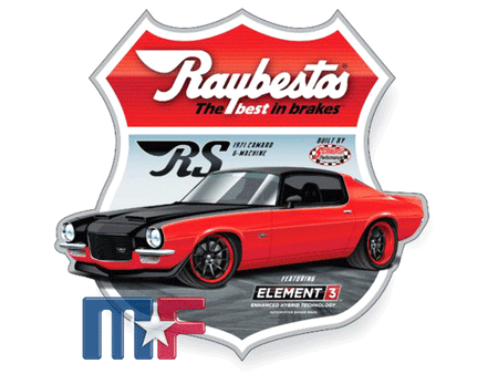 Blechschild Raybestos Camaro RS (ca. 60cm x 65cm)