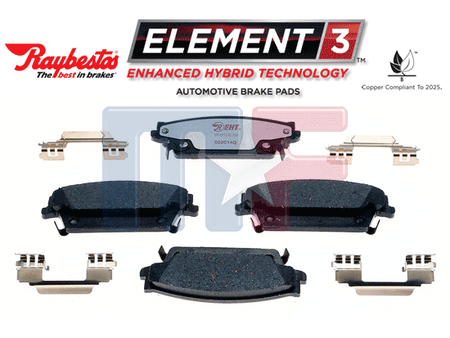 Raybestos EHT Bremsklötze SRX 17" 04-09 hinten