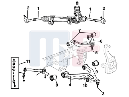 Achslenker unten 4 links Ram 1500 4WD 09-18/22* außer Mega Cab